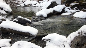 La vallée de la Roya sous la neige