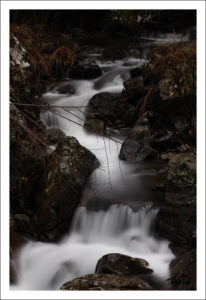 Une cascade prise au filtre ND